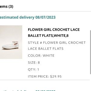 Worn once flower girl shoes